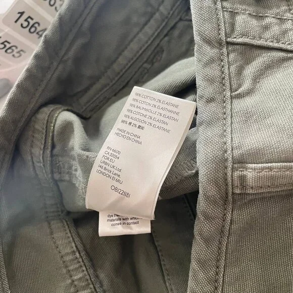 Anthropologie Pilcro Wanderer Utility Pants Women's Size 26 Green Camping Hiking - Picture 14 of 14